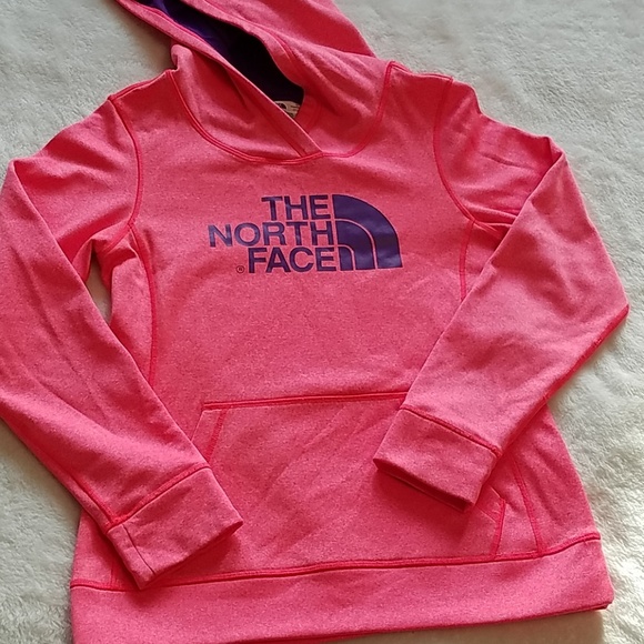 The North Face Tops - The North Face S orange/purple hooded pullover